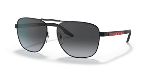 Prada Linea Rossa PS 53XS 60 Polarized Grey .